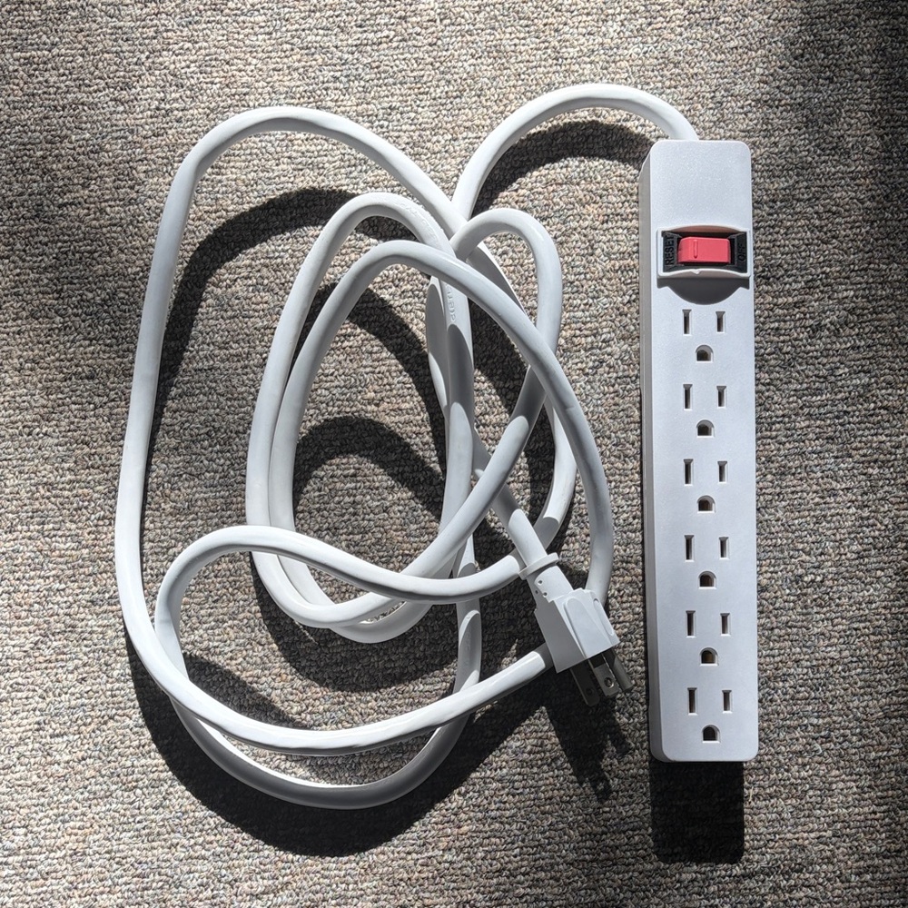 Advanced Surge Protector Power Strip - White